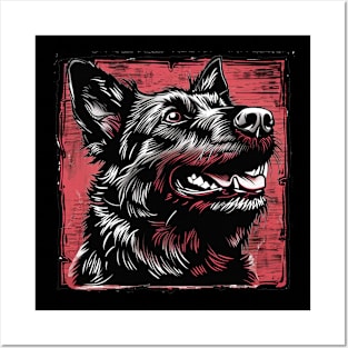 Retro Art Belgian Shepherd Dog Lover Posters and Art